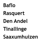 Baflo Rasquert Den Andel Tinallinge Saaxumhuizen