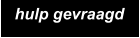 hulp gevraagd